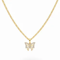 Cadena con dije de mariposa