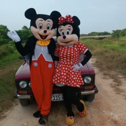 Minnie y Mickey Mouse