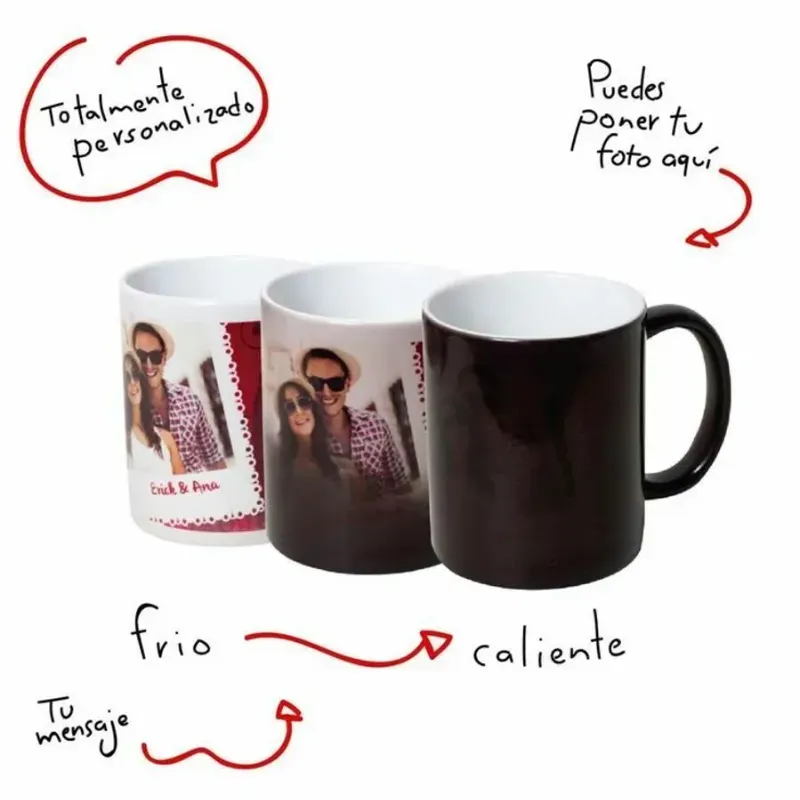 Taza mágica personalizada 