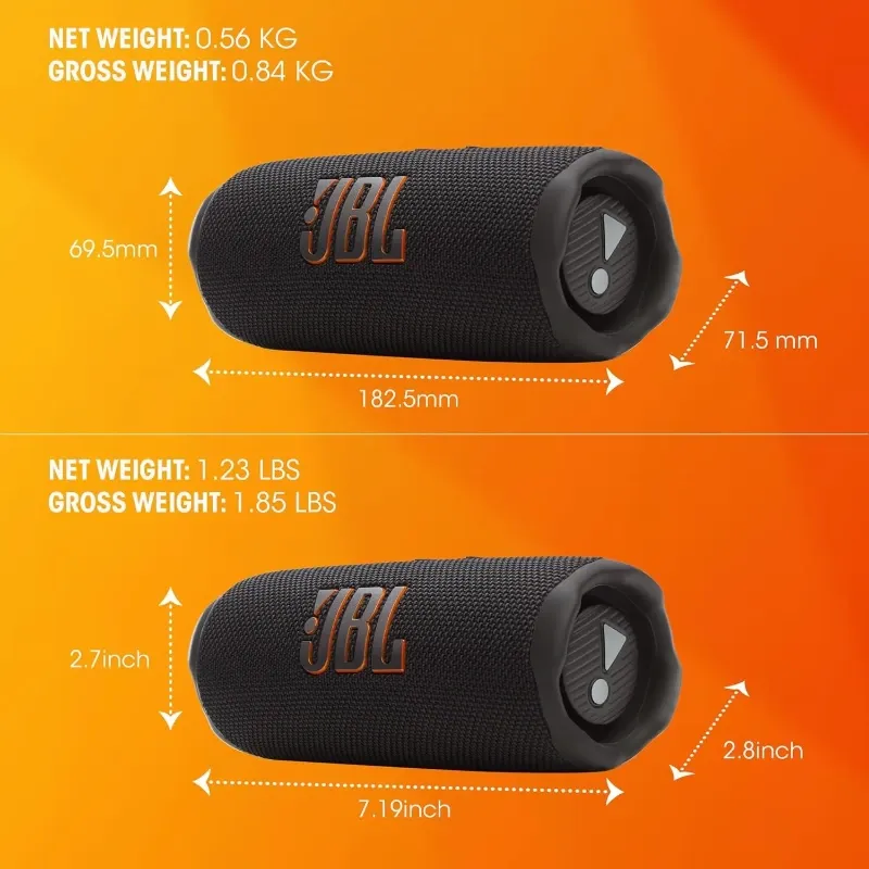 Bocina JBL Flip 7 Bluetooth 25W Resistente al Agua y Caídas 