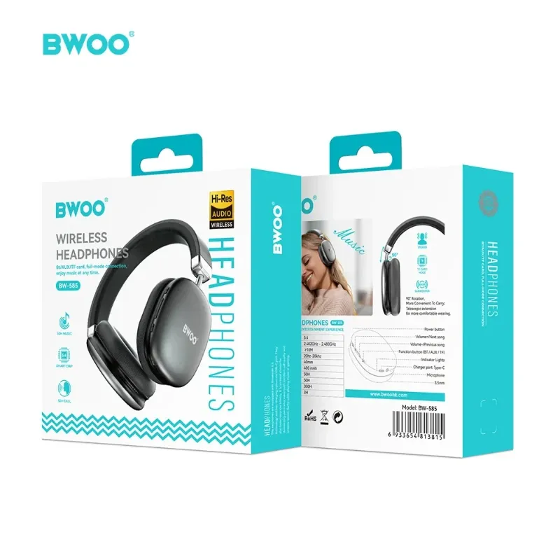 BWOO – Auriculares Gaming Over‑ear BW‑585