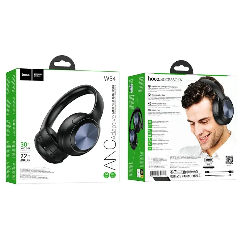 Hoco – Audífonos Bluetooth W54 Young – ANC 