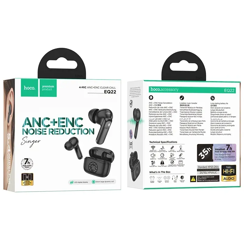 Hoco – Audífonos Inalámbricos EQ22 Singer 