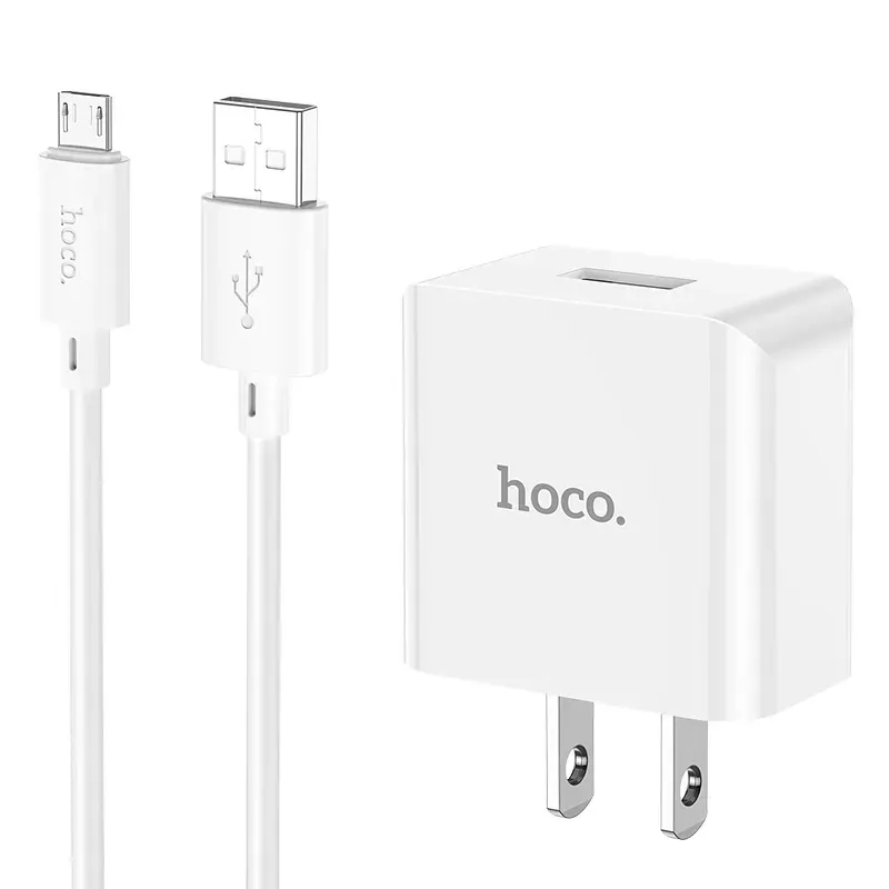 Hoco – Cargador de Pared C106 ⚡ Puerto Único USB 5V/2.1A