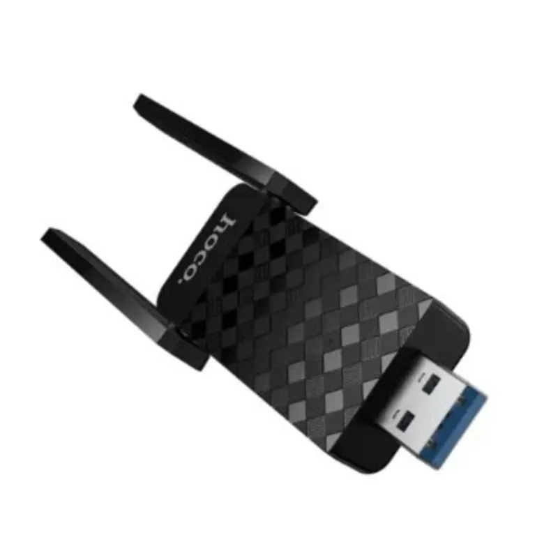 Hoco HI34 - Adaptador de red inalámbrico USB con doble antena externa