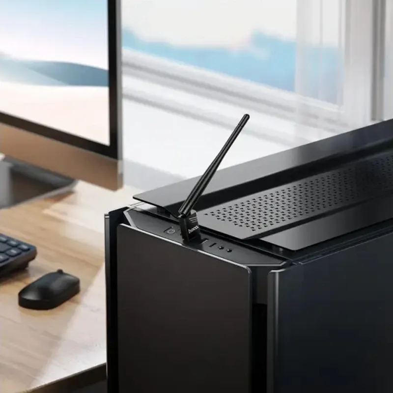 Hoco HI37 – Adaptador WiFi USB con antena externa y 150 Mbps