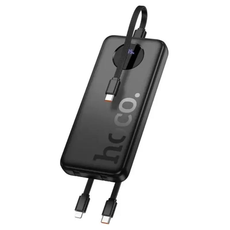 Hoco J132 – Energia bank de 10000 mAh con 3 cables y carga rápida