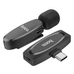 Hoco – L15 Crystal Micrófono de Solapa Inalámbrico Digital para Android (Type-C) 