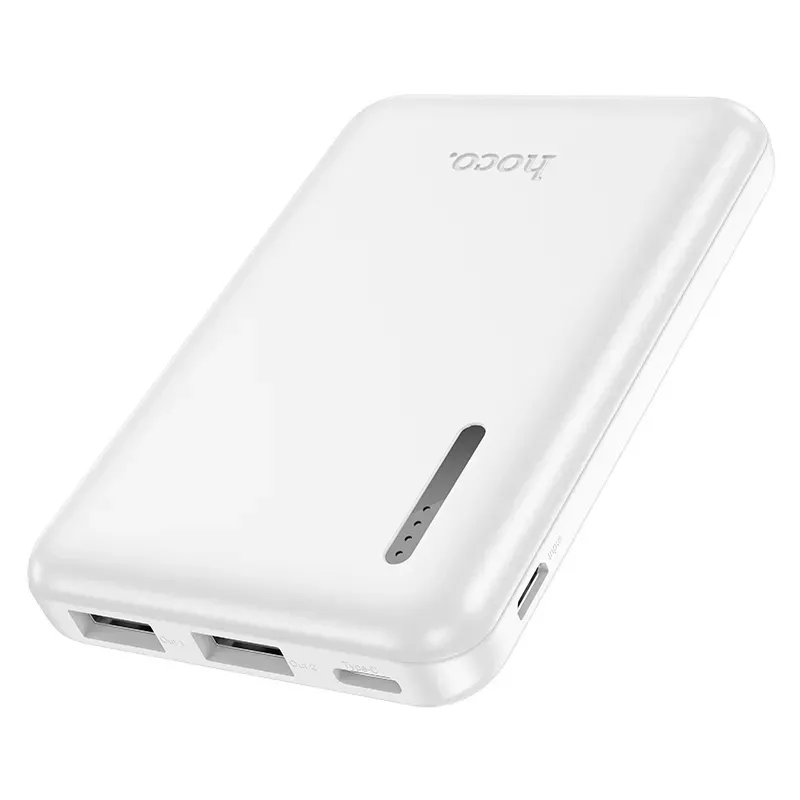 Hoco – Power Bank J115 🔋 5000mAh Ultra Compacto con Doble Puerto USB-A 