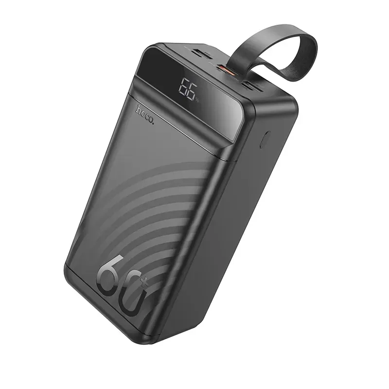 Hoco – Power Bank J123C 60000mAh 🔋 con Pantalla Digital | Carga Rápida 22.5W 