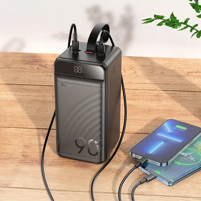 Hoco – Power Bank J123D 90000mAh 🔋 con Pantalla Digital | Carga Rápida 22.5W 