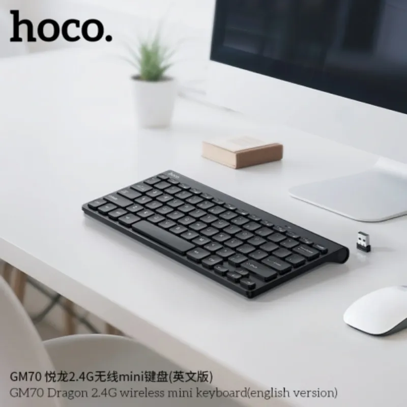 Hoco – Teclado Inalámbrico GM70 Dragon Mini 2.4G 78 Teclas (Versión Inglés)