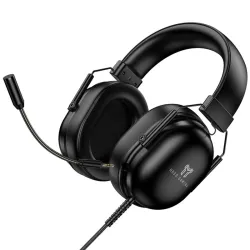 Hoco W113 – Auriculares para juegos USB 7.1 negros con micrófono omnidireccional