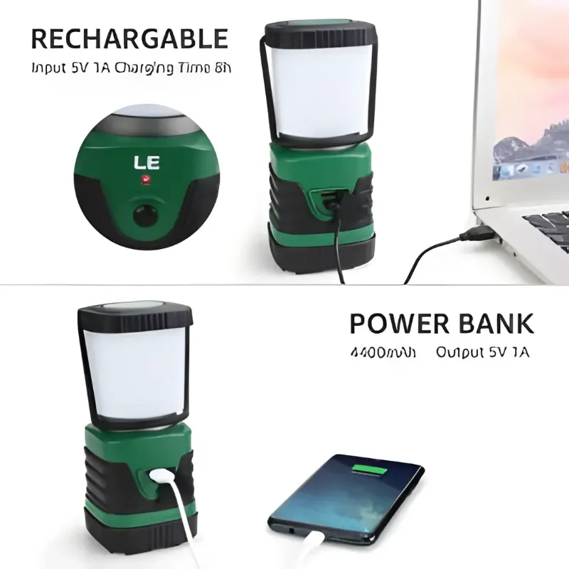 Linterna LED Recargable para Camping