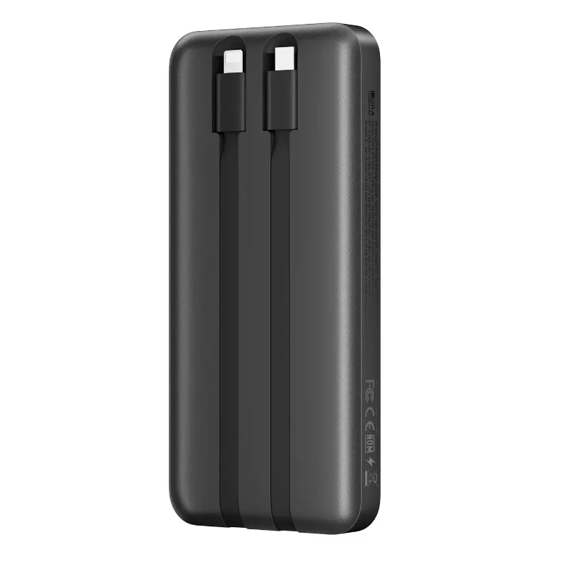 🔋⚡ Power Bank BAT101 10000mAh PD 22.5W – Todo en Uno con 2 Cables Integrados ⚡🔋