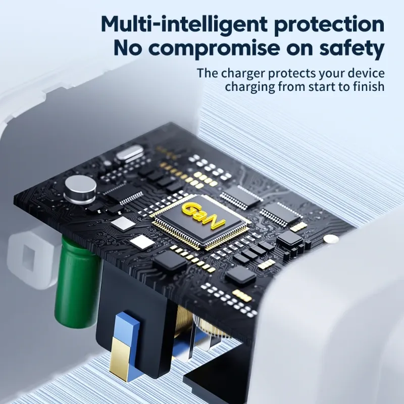 ⚡🔌 Toocki 67W GaN – Cargador Multipuerto 2C1A 🔌⚡