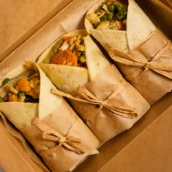 Wrap de pollo y vegetales