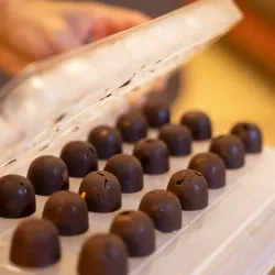 Bombones de chocolate con ó sin leche