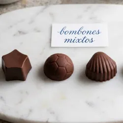 Bombones sólidos de chocolate