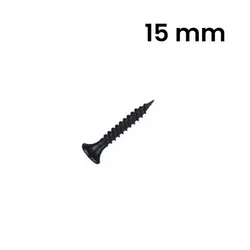 15mm Tornillo punta pladur negro