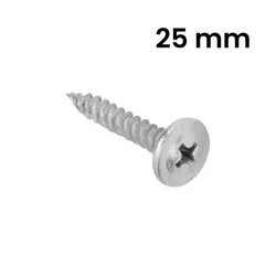 25mm Tornillo punta niquelado