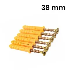 38 mm Expansión amarilla plástica