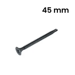 45mm Tornillo punta broca pladur negro