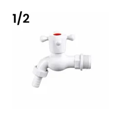 Grifo PVC Blanco Tiro Rapido 1/2