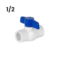 Llave de paso PVC Blanca 1/2
