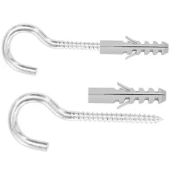 8x40 mm Expansión plástica con tornillo de gancho