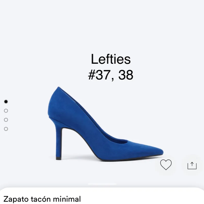 Zapato tacón alto