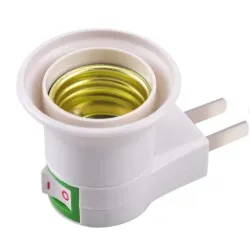 Adaptador de Enchufe a Bombillo con Interruptor