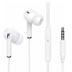 Auriculares con cable 3.5mm AUT123 Blanco 1Hora