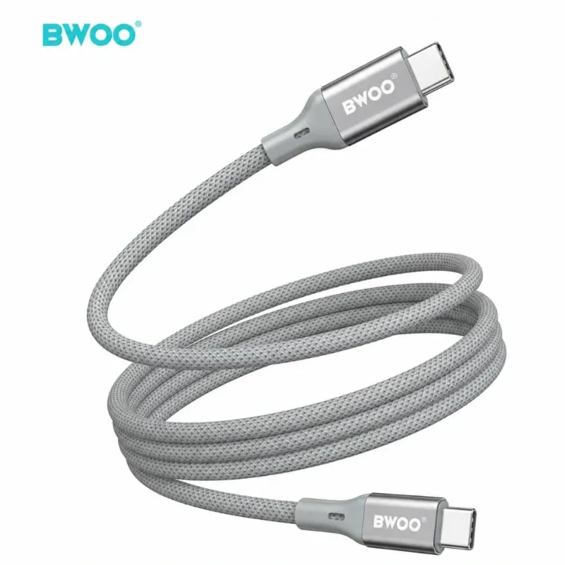 BWOO – Cable USB-C a USB-C BO‑X311C‑C 65W PD