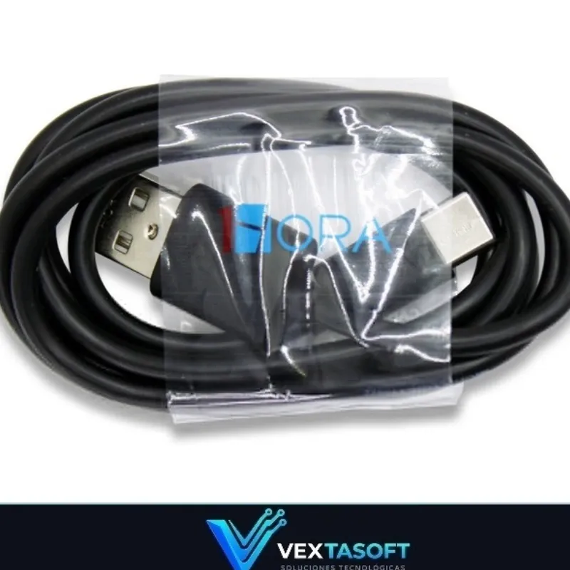Cable Tipo C 2.1A CAB244 Negro 1Hora