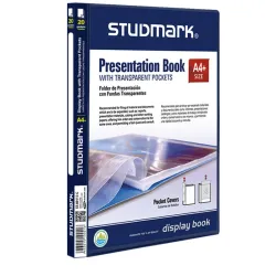 Folder A4+ con 20 fundas, Canguro azul