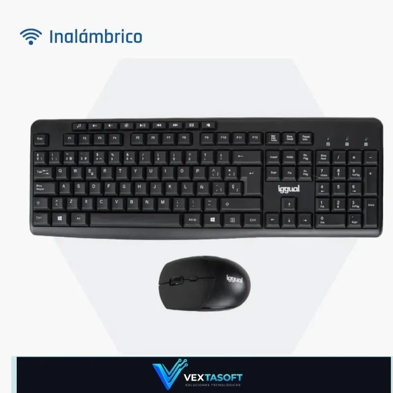 Kit teclado y ratón inalámbrico Iggual