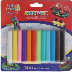 Plastilina ALFA (12 Colores)