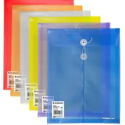 Sobre Plástico Studmark con Cordel A4 Colores Surtidos