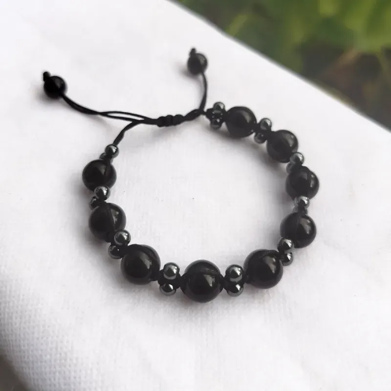 Pulsera Onix y Hematita 