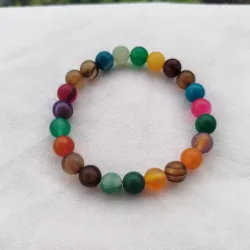Pulsera Ágata multicolor 