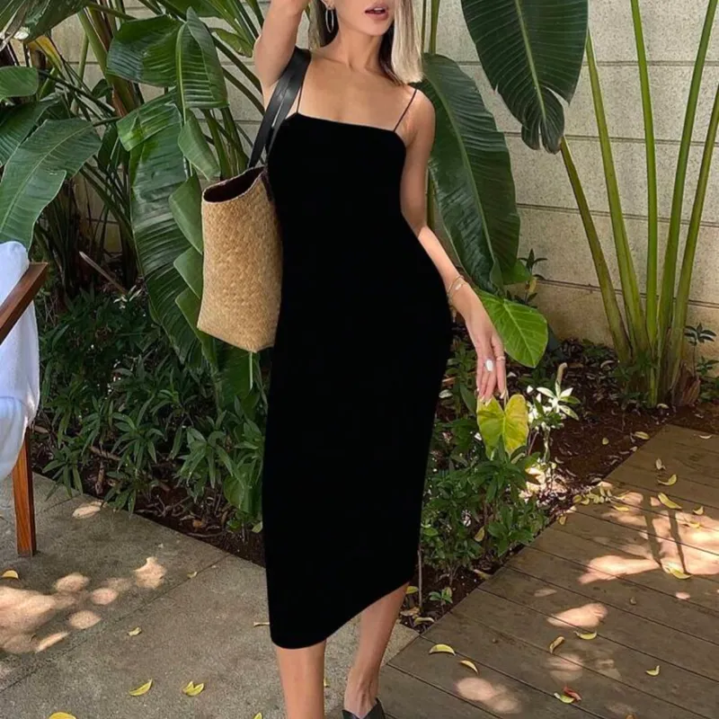 Vestido negro tirantes