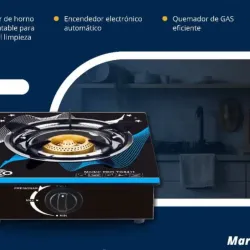 Fogón de gas de 1 quemador