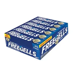 Caramelos duros sabor eucalipto "Freegells" 12 x 27,9 g