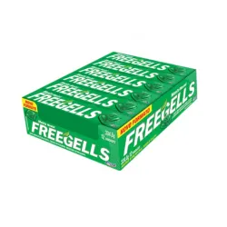 Caramelos duros sabor menta "Freegells" 12 x 27,9 g