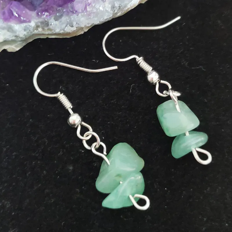 Aretes de Turmalina Verde 