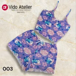 Pijama 2 piezas corto Stitch 003
