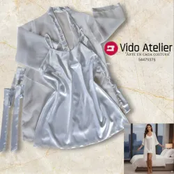 Conjunto Seda Satinada Blanco