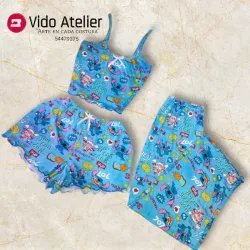 Pijama 3 piezas Stitch 002