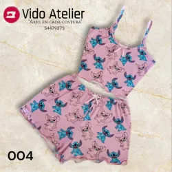 Pijama de 2 piezas corto Stitch 004